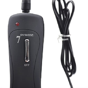 7 Speeds Silicone Anal Vibrator in Black Color