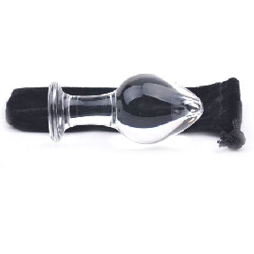 Clear Glass Anal Plug - P15