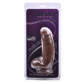 6.9 Inches Brown Color Realistic Dildo with Balls