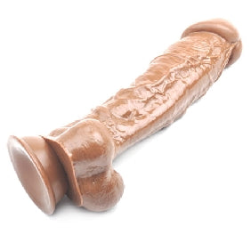 9.6'' Brown Color Realistic Dildo with Balls.