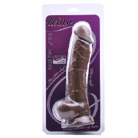 9.6'' Brown Color Realistic Dildo with Balls.