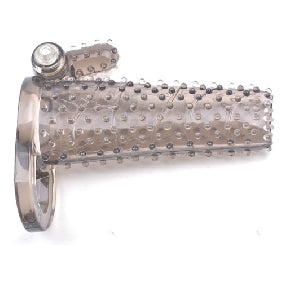 Black Color Vibrating Penis Sleeve with Stings