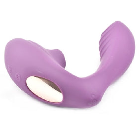 Dark Purple Color 10 Speeds Clitoral Sucking Stimulator and G-Spot Vibrator