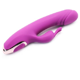 20-Speed Purple Color Silicone Rabbit Vibrator