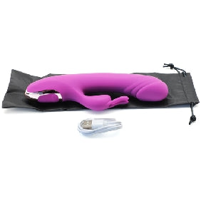 20-Speed Purple Color Silicone Rabbit Vibrator
