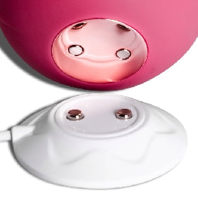 7-Function Red Color Silicone Clitoral Sucking Rose Vibrator