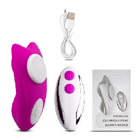 Remote Control 9-Speed PurpleColor Silicone Vibrator with Magnet ( Stick on Underwear )