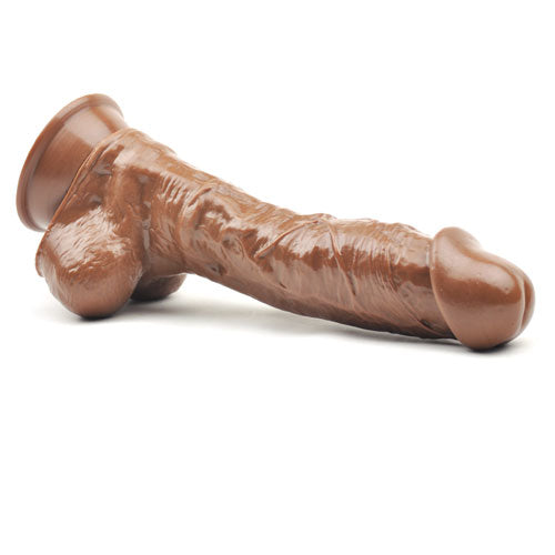 9.6'' Brown Color Realistic Dildo with Balls.