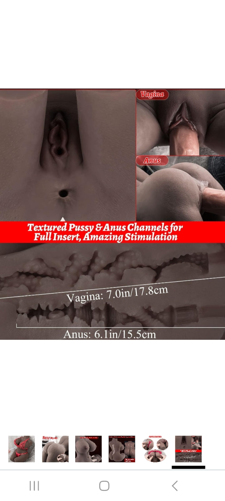 3 Way Realistic Sex Torso