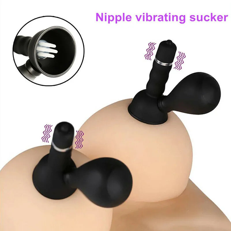 Female Vibrator Toy Suck Nipple pair
