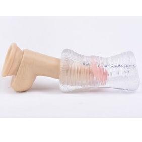 Clear Color TPE Male Sex Trainer Type III,  safe material, Phthalates and Latex Free. Can be used as a male masturbator, easy to be cleaned.