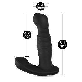 7 Speeds Remote Control Vibrating Anal Vibrator Prostate Massager with Thrusting Function