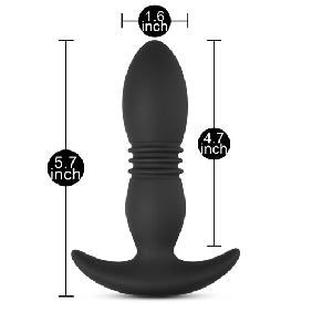 8 Speeds Remote Control Vibrating Anal Vibrator with Thrusting Function