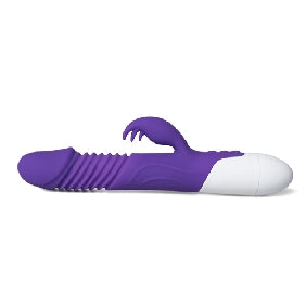 12-Speed Purple Color Silicone Thrusting Vibrator with Heating Function ( Type I ).