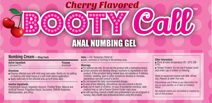 Booty Call Anal Numbing Gel - Cherry Flavored