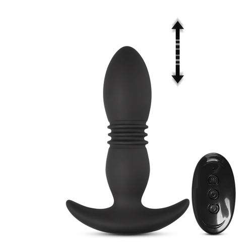 8 Speeds Remote Control Vibrating Anal Vibrator with Thrusting Function