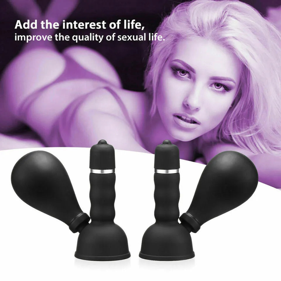 Female Vibrator Toy Suck Nipple pair